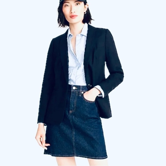 J. CREW Willa Blazer Jacket
Womens Navy Blue Italian Wool, navy - Picture 4 of 8